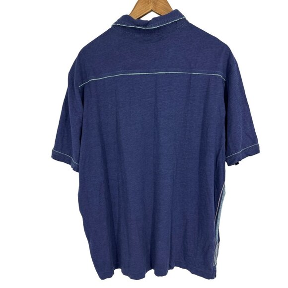 Tommy Bahama Short Sleeve Heavy Top Stitching Polo Shirt Men's Size XL - Picture 7 of 13